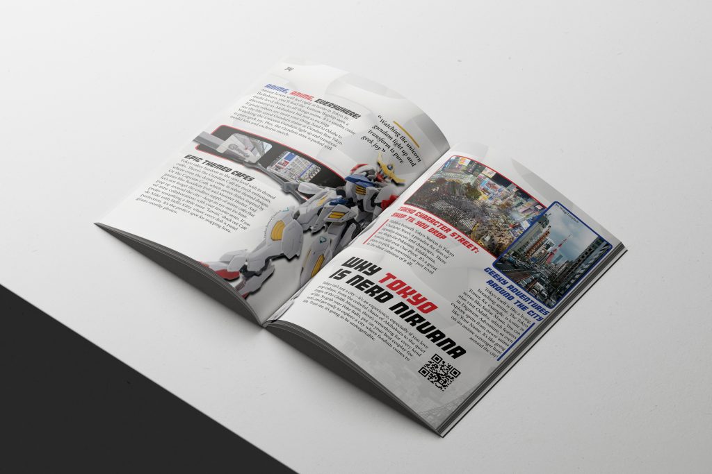 Travel magazine mockup